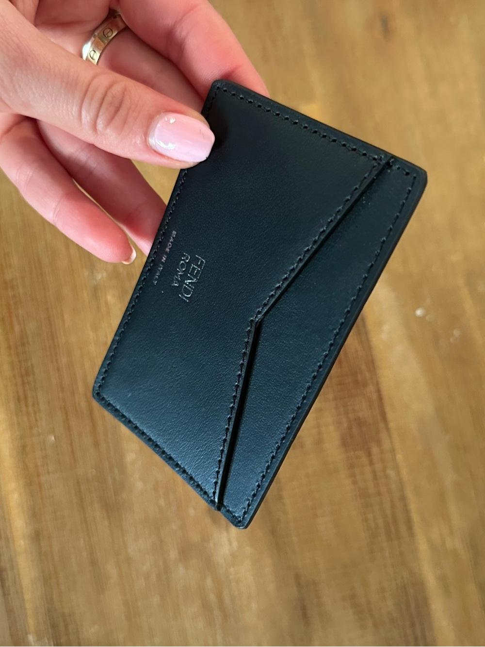 NWT Fendi Baguette Card Holder - Brown & Black - Picture 5 of 9